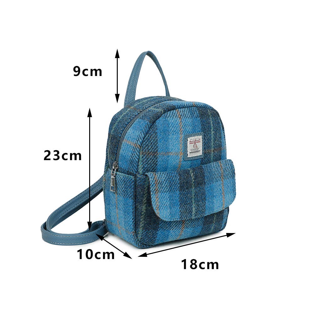 Strathurie Tweed Green Plaid Tartan Backpack