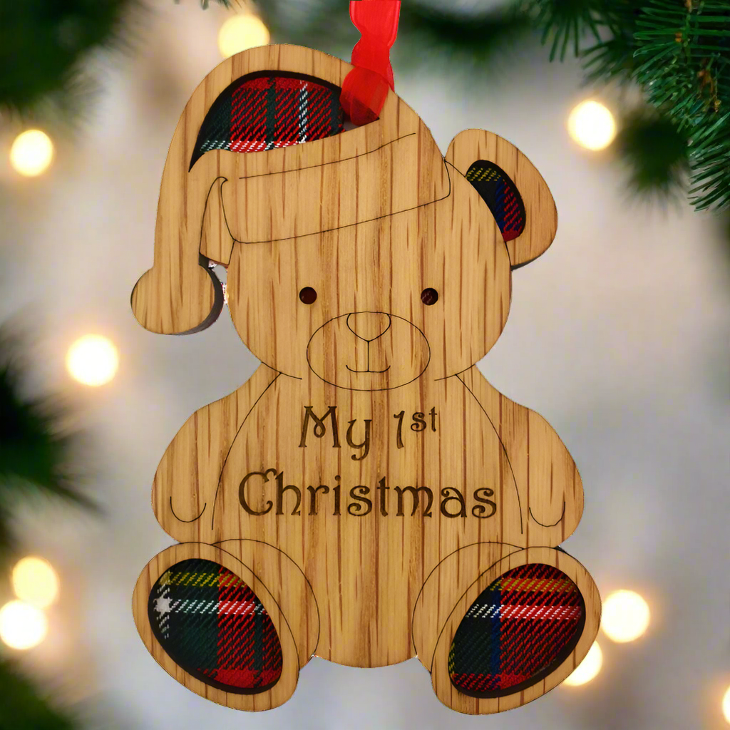 My 1st Christmas Bear Hanging Plaque
