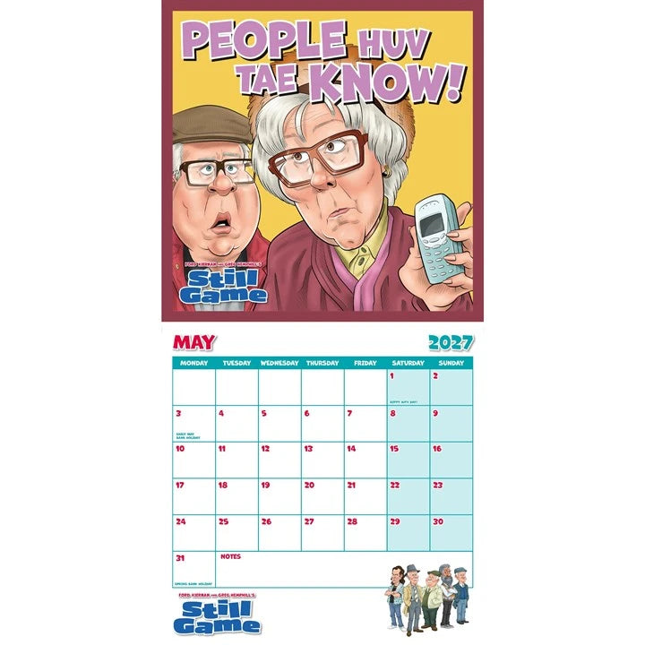 2027 Still Game Official Calendar