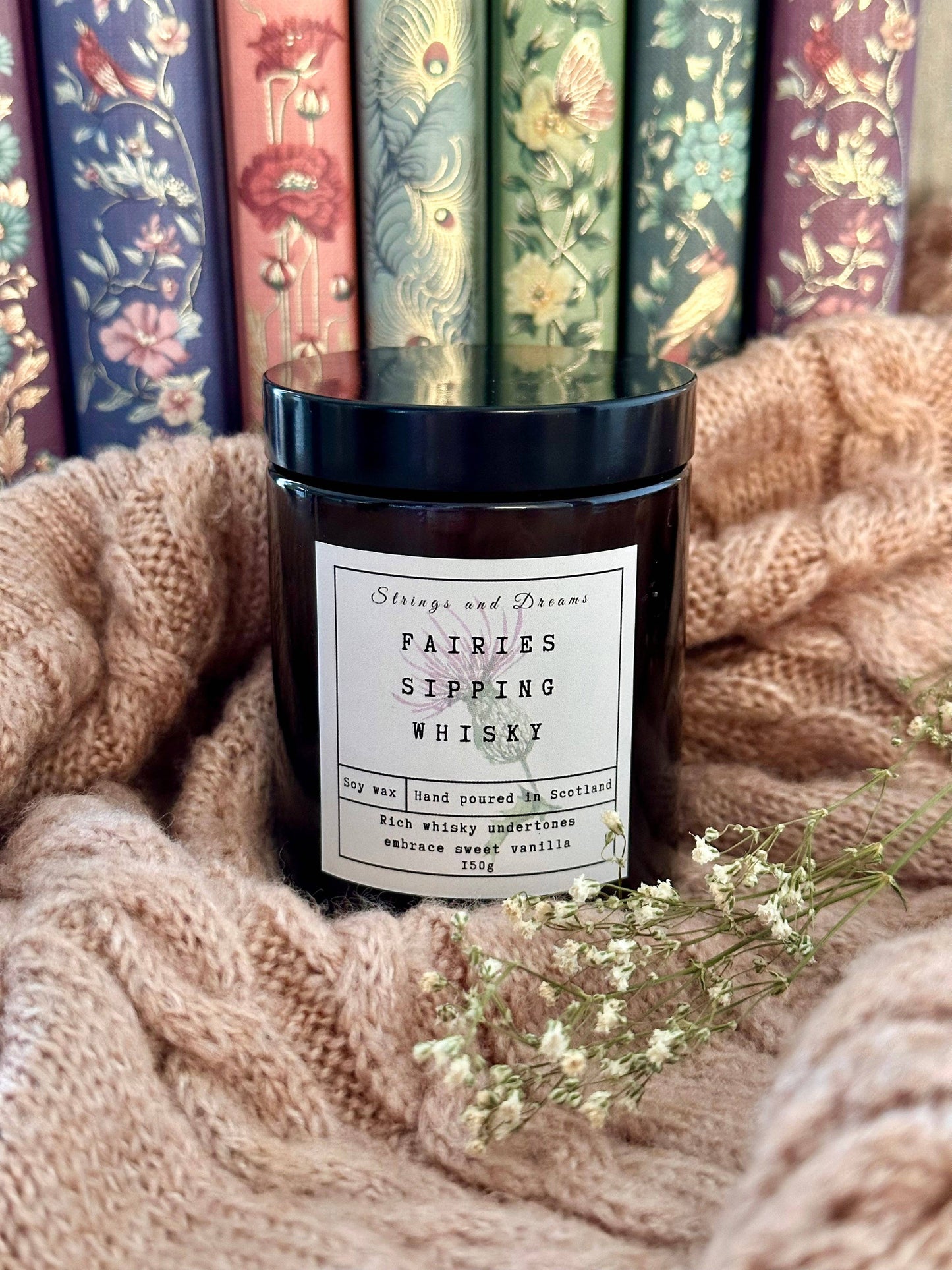 Fairies Sipping Whisky Soy Wax Candle