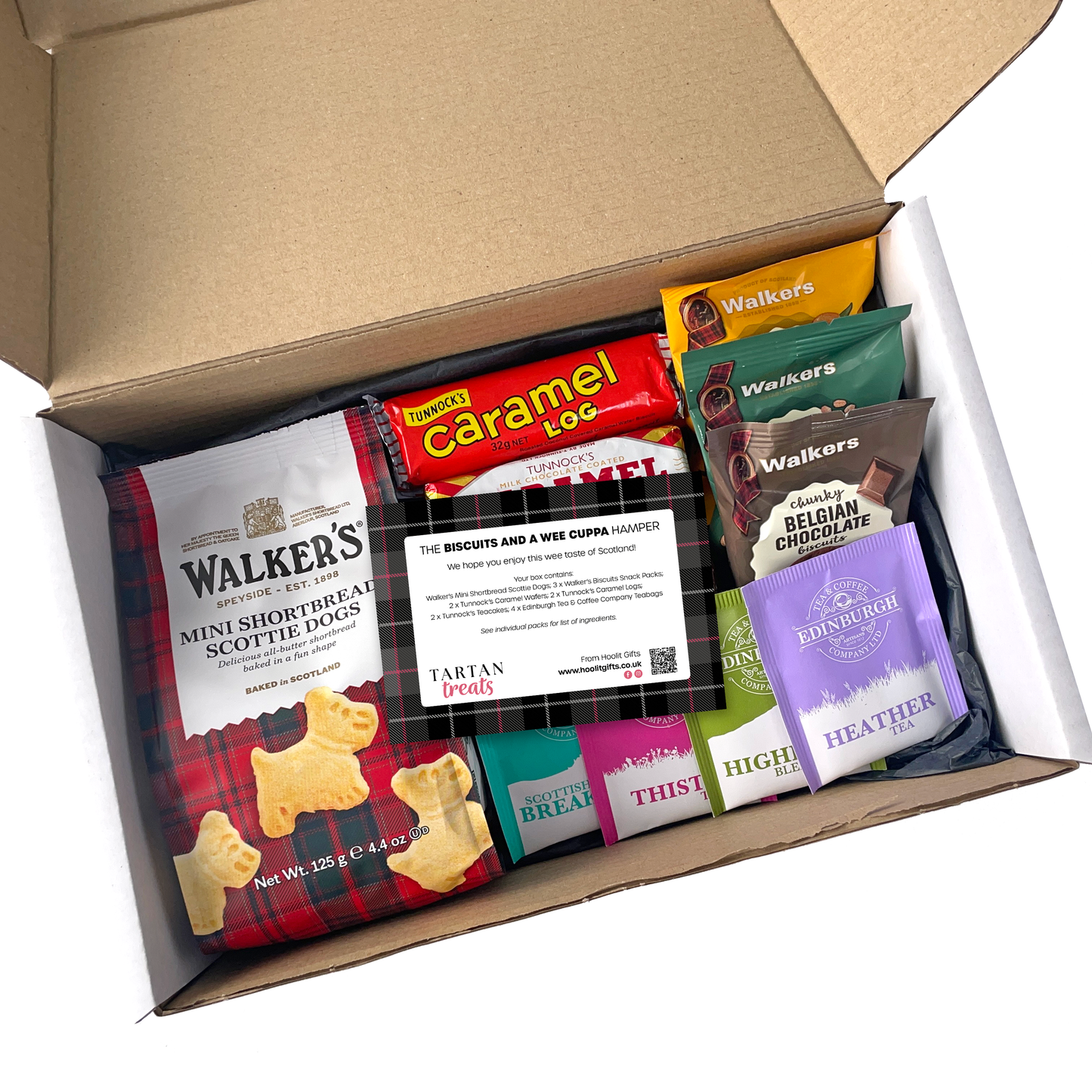 Biscuits and a Wee Cuppa Tartan Treats Hamper