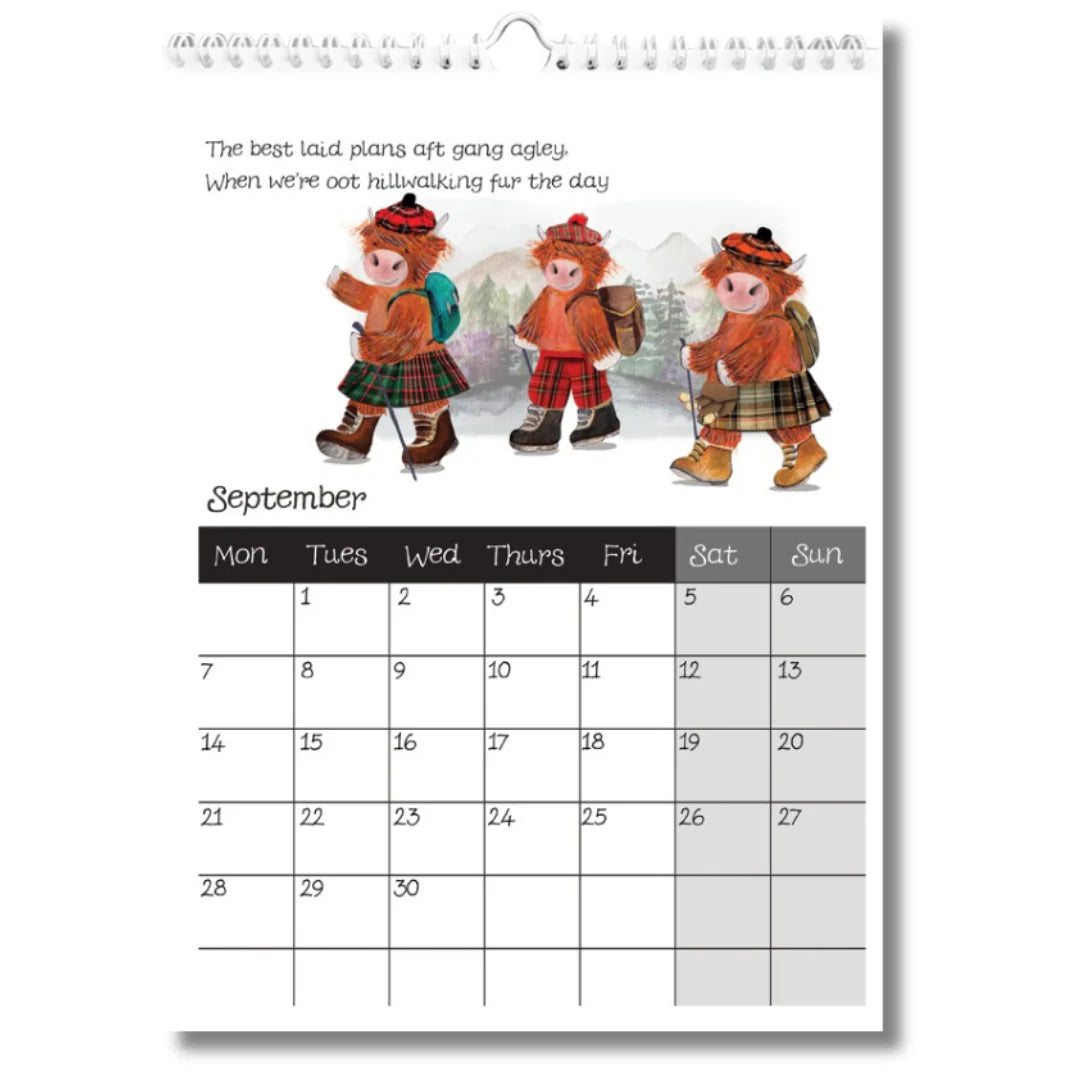 2026 Highland Coos Calendar
