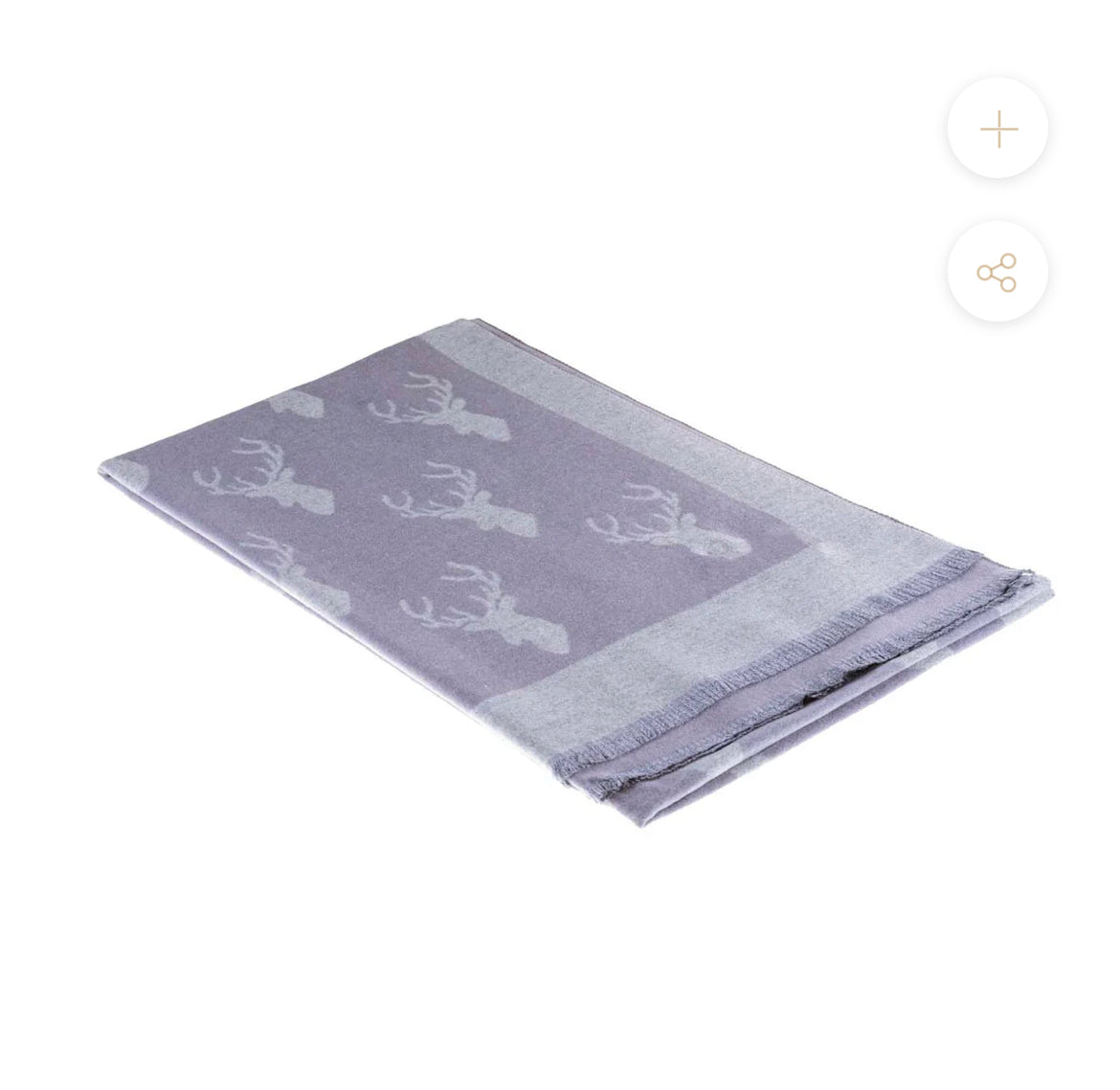Supersoft Stag Grey and Dark Grey Scarf