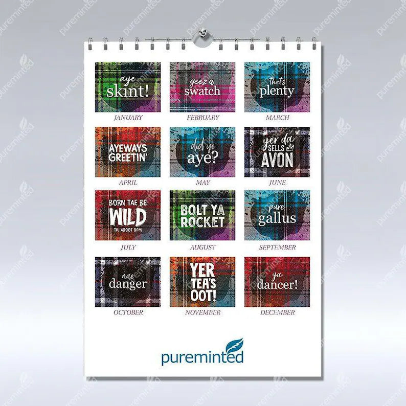 Scottish Banter & Tartan 2026 Calendar
