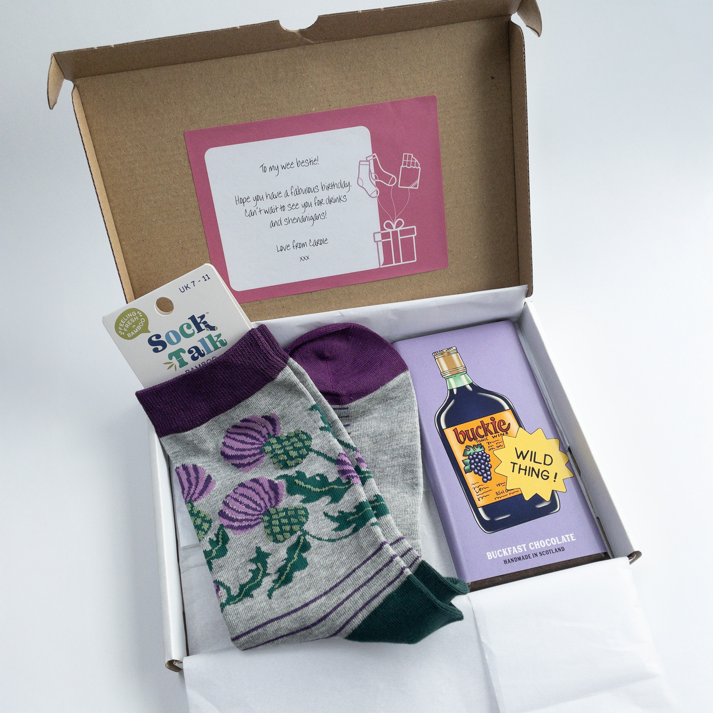 Socks & Chocs Box - Black