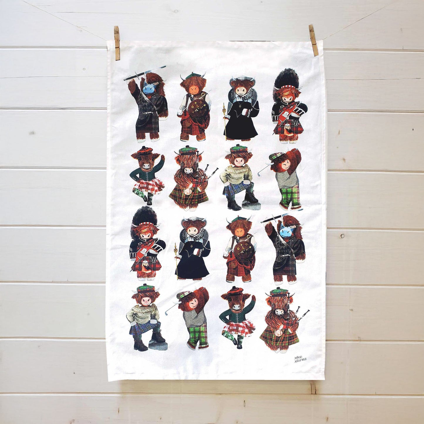 Character Coos Tea Towel