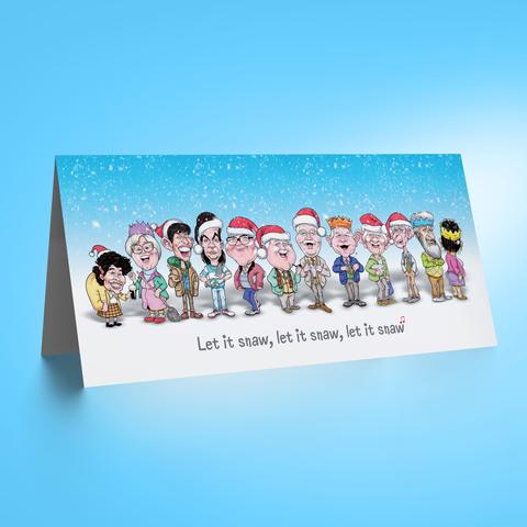 Auld Pals Whole Gang Christmas Card