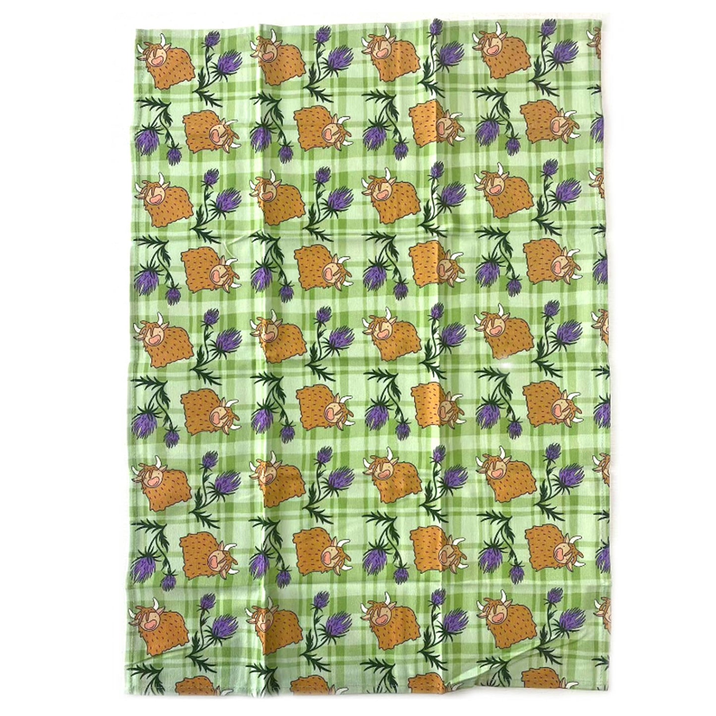 Highland Cow Tea Towel