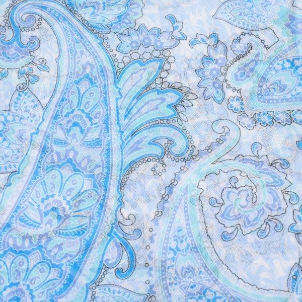 Paisley Print Sky Blue Scarf
