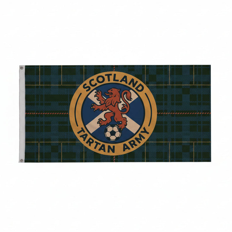 5ft Tartan Army Flag (New)