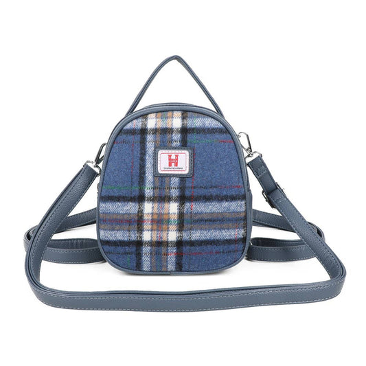 Strathurie Tweed Borland Blue Mini Backpack