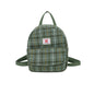 Strathurie Tweed Green Plaid Tartan Backpack