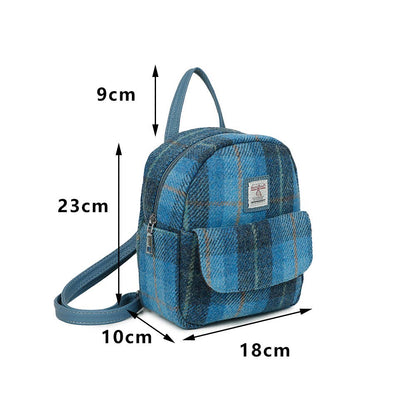 Strathurie Tweed Green Plaid Tartan Backpack