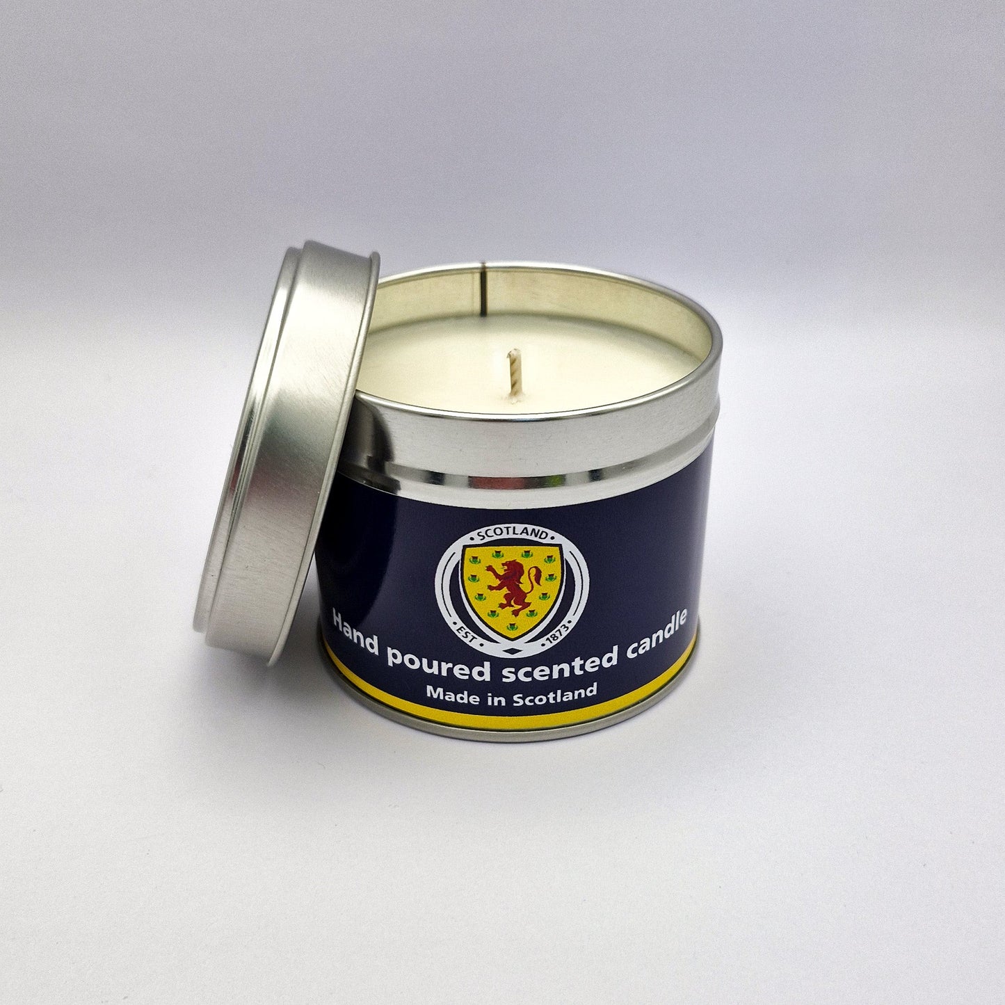 Official Scotland National Football Team Travel Tin Candle - Blue