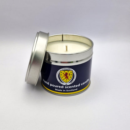 Official Scotland National Football Team Travel Tin Candle - Blue
