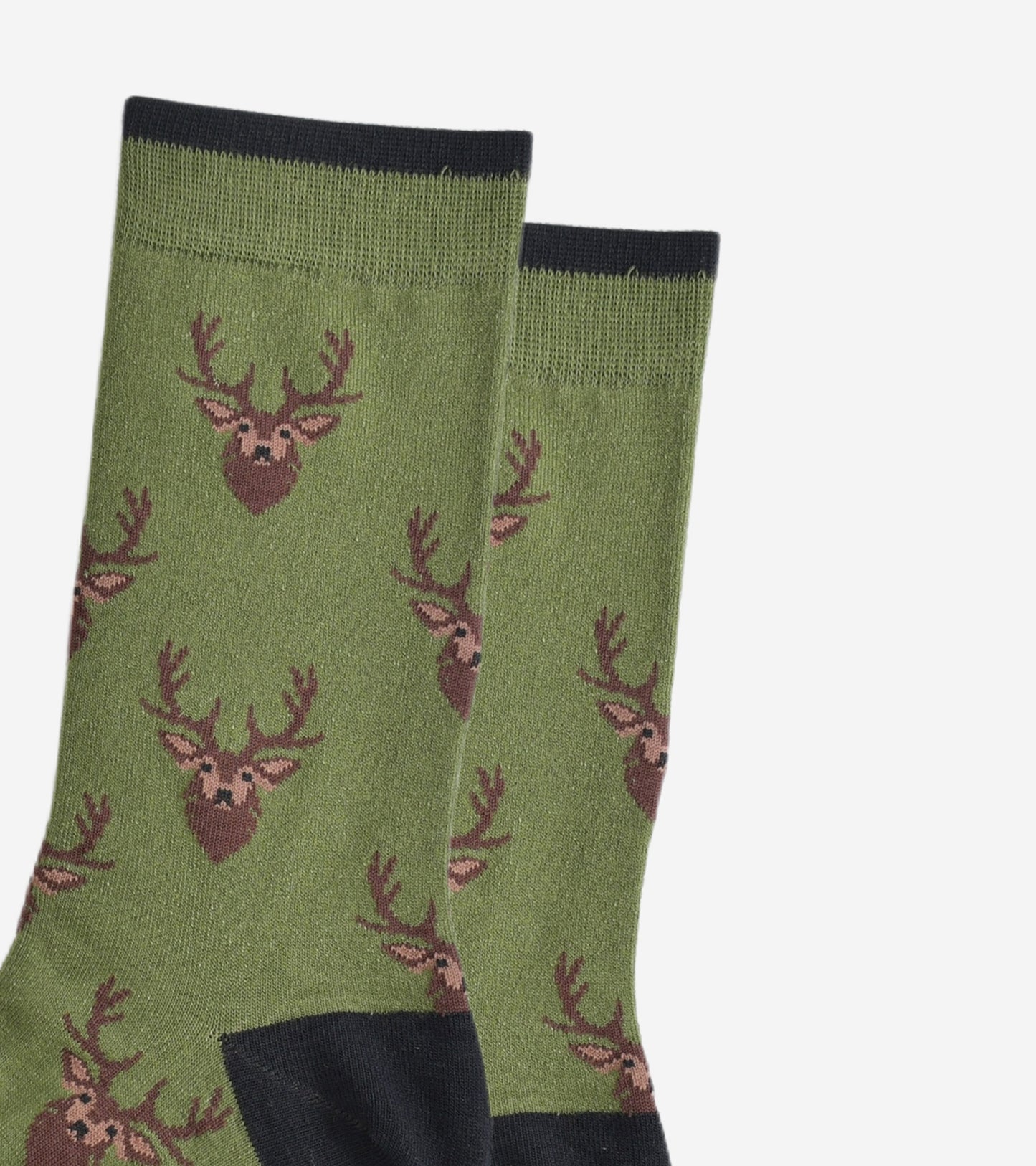 Men's Green Stag Luxury Bamboo Socks