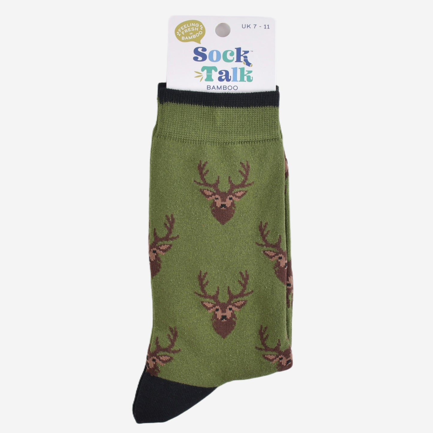 Men's Green Stag Luxury Bamboo Socks