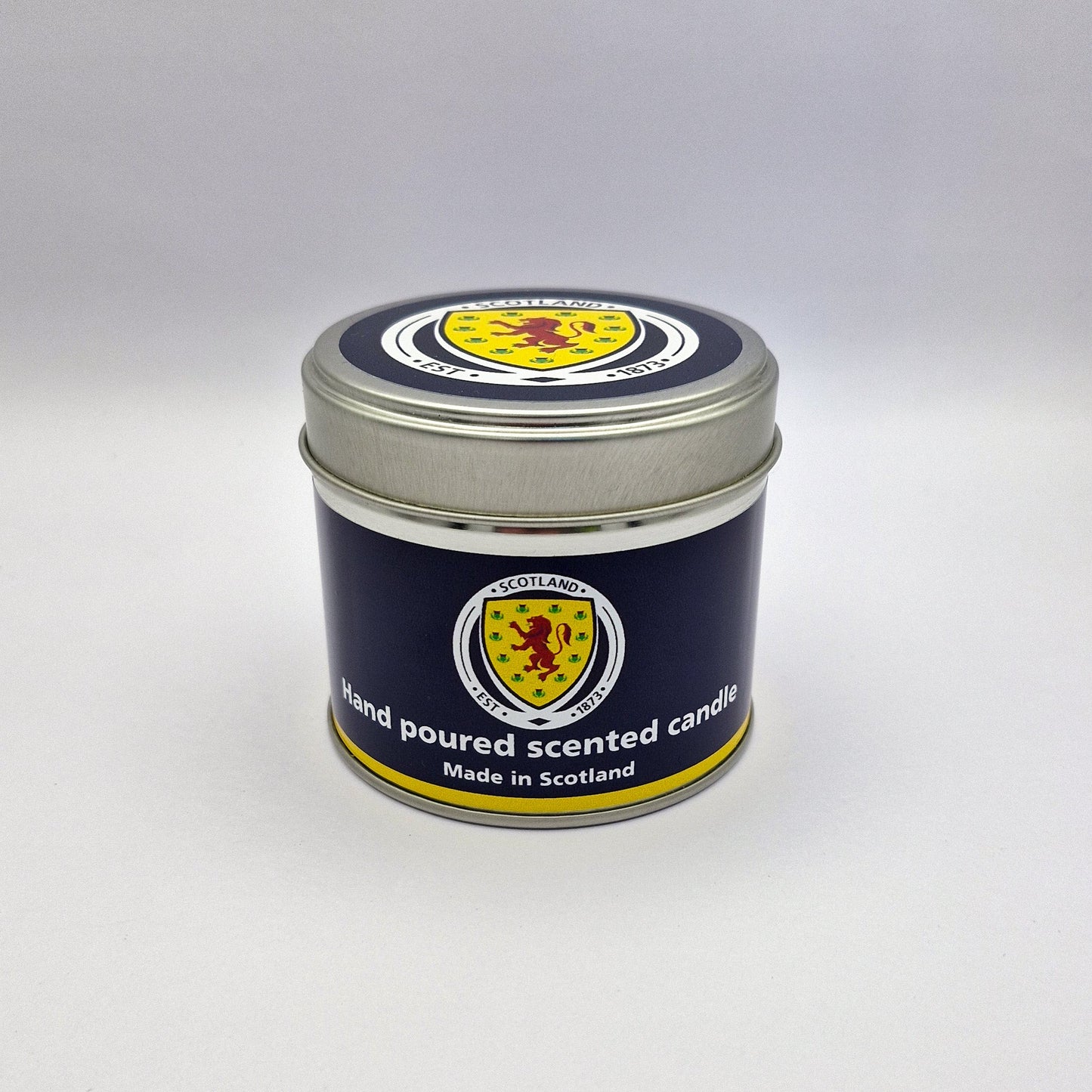 Official Scotland National Football Team Travel Tin Candle - Blue