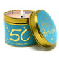 50th Birthday Lily-Flame Candle