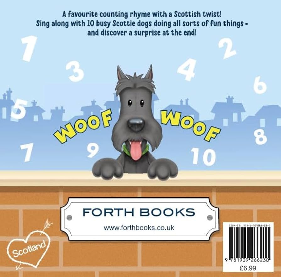 Ten Scottie Dogs Sitting on a Wall Book