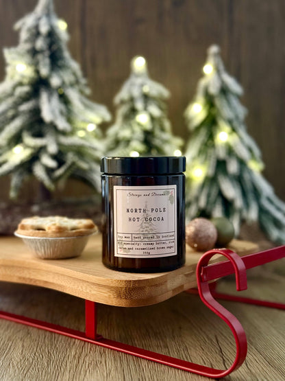 North Pole Hot Cocoa Soy Wax Candle