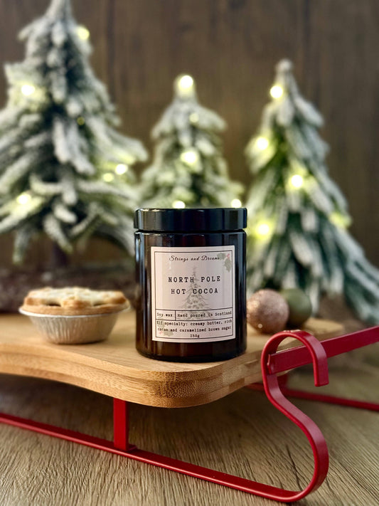 North Pole Hot Cocoa Soy Wax Candle