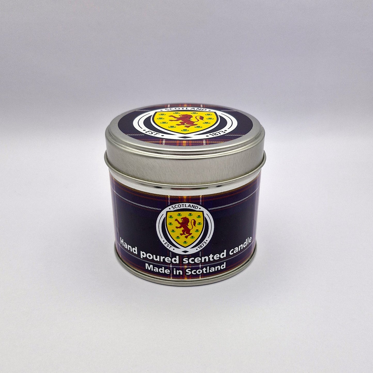 Official Scotland National Football Team Travel Tin Candle - Tartan