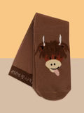 Adults Brown Hamish Cow Socks