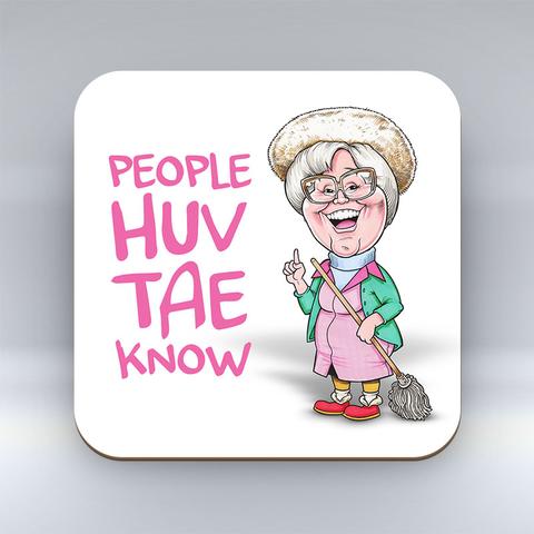 Auld Pals Coaster - People Huv Tae Know