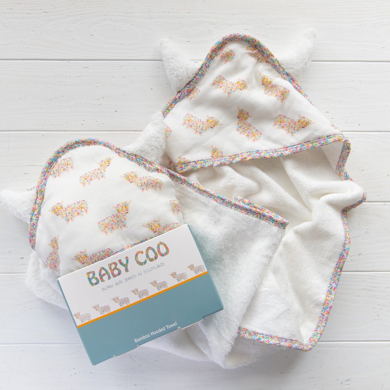 Baby Coo Bamboo Hooded Towel