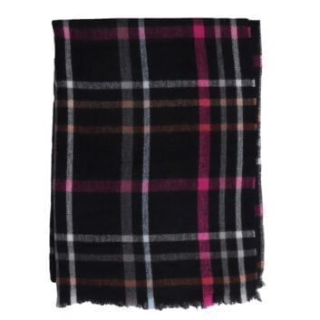 Tartan Black Blanket Scarf