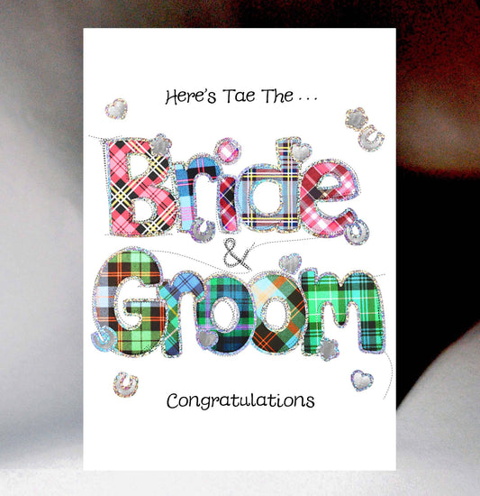 Here's Tae the Bride & Groom card