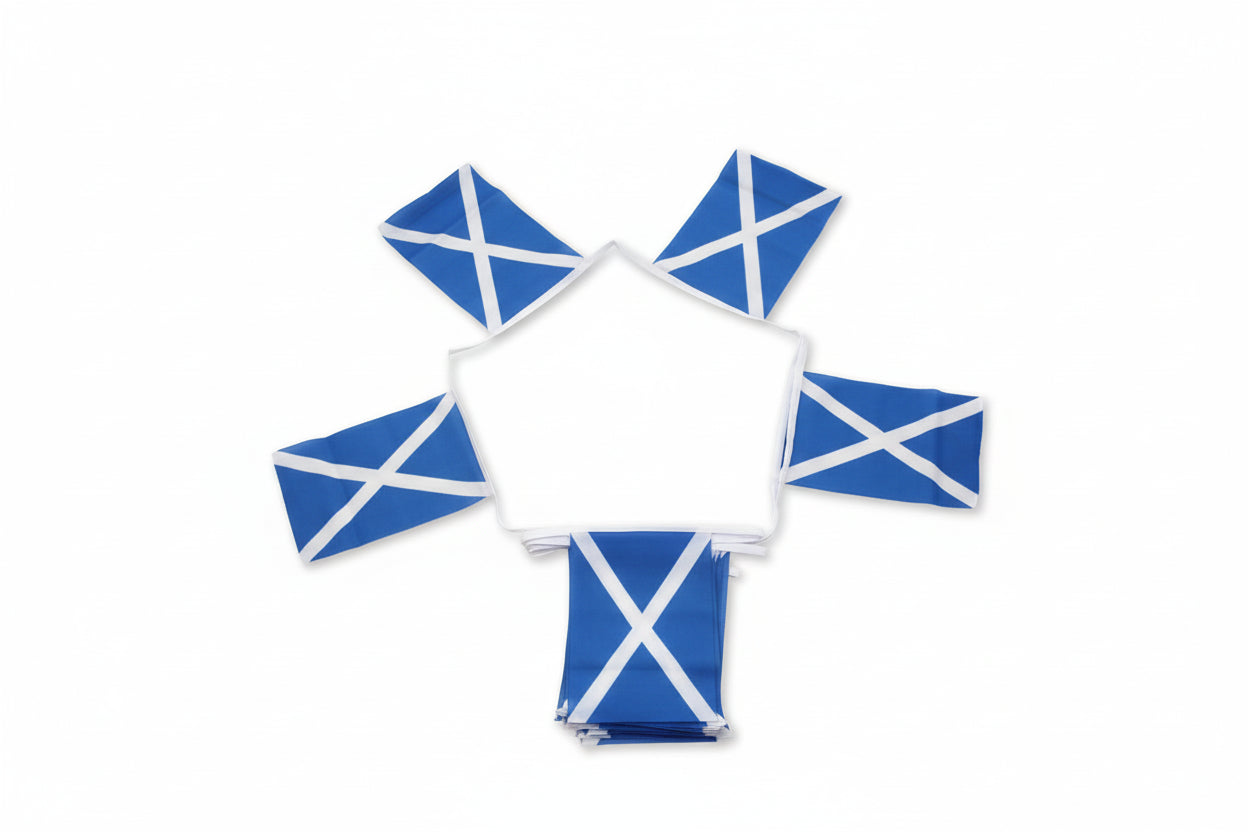 St Andrew's Saltire Bunting - 6" x 9" x 20 Flag  6m