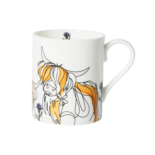Highland Cow Fine Bone China Mug