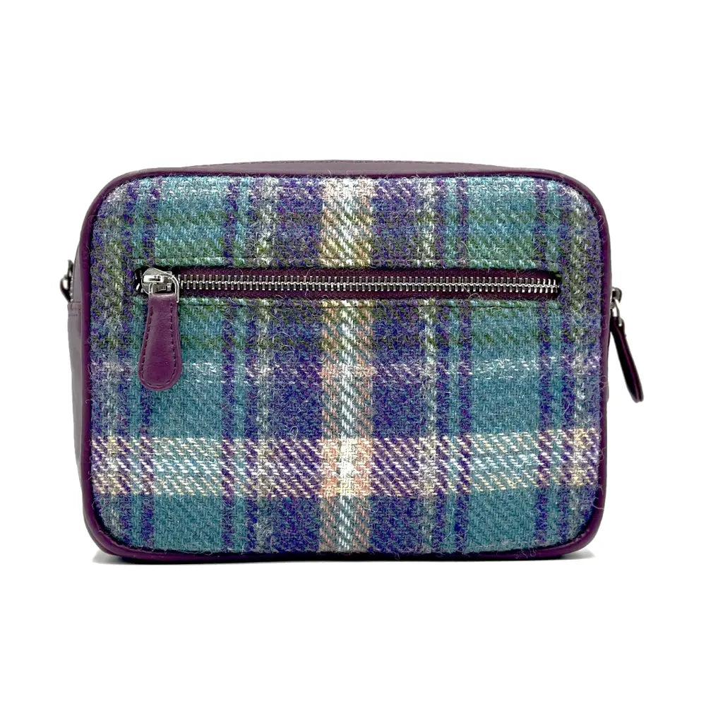 Camera Bag - Green & Purple Plaid