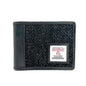 Harris Tweed Bifold Coin Wallet - Charcoal