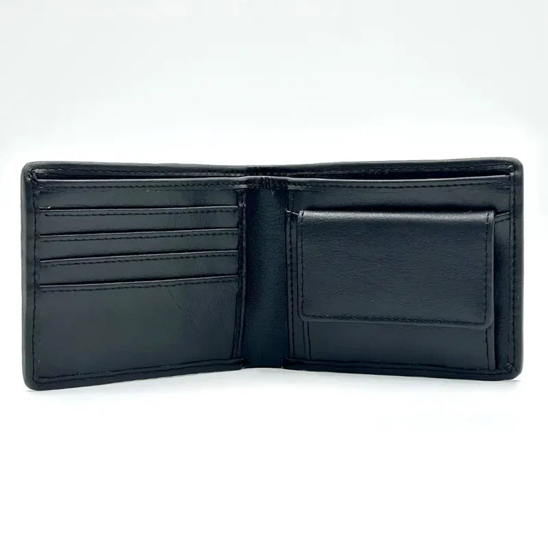 Harris Tweed Bifold Coin Wallet - Charcoal