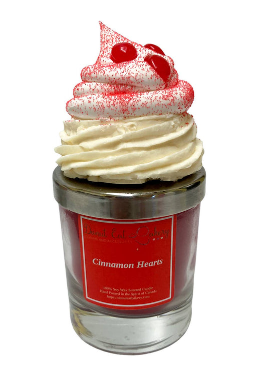 Cinnamon Heart Cupcake Candle