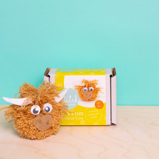 Highland Cow Pom Pom Kit