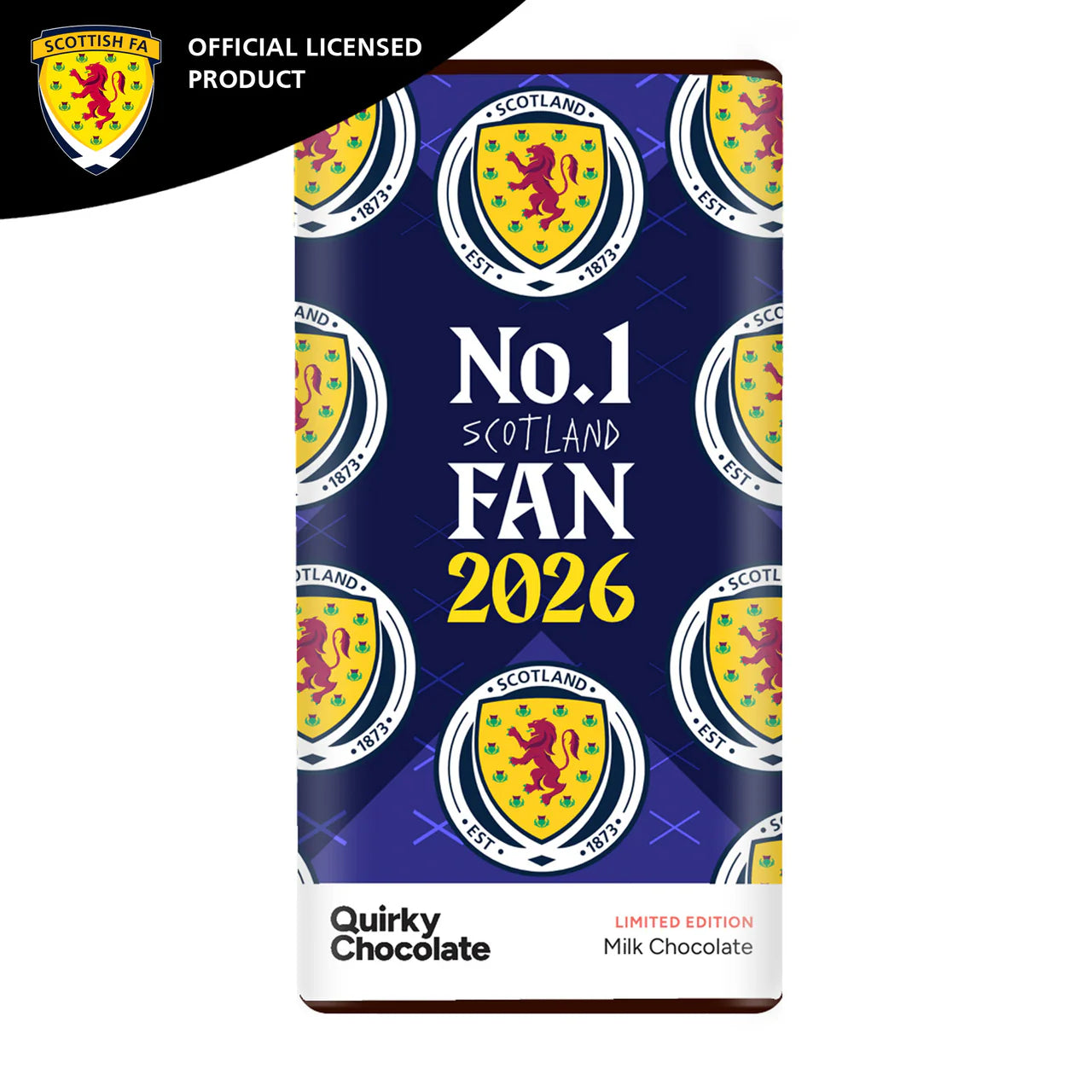 No.1 Scotland Fan Milk Chocolate Bar - Official Scotland National Team Chocolate