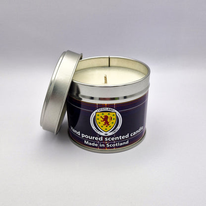 Official Scotland National Football Team Travel Tin Candle - Tartan