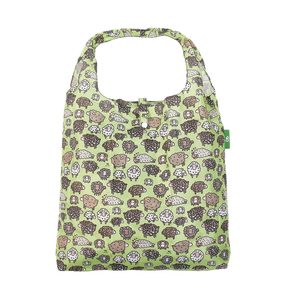 Sheep Foldable Shopping Bag Green