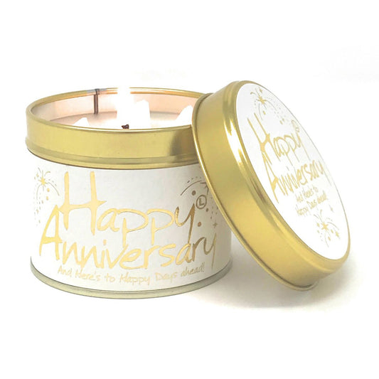 Happy Anniversary Lily-Flame Candle