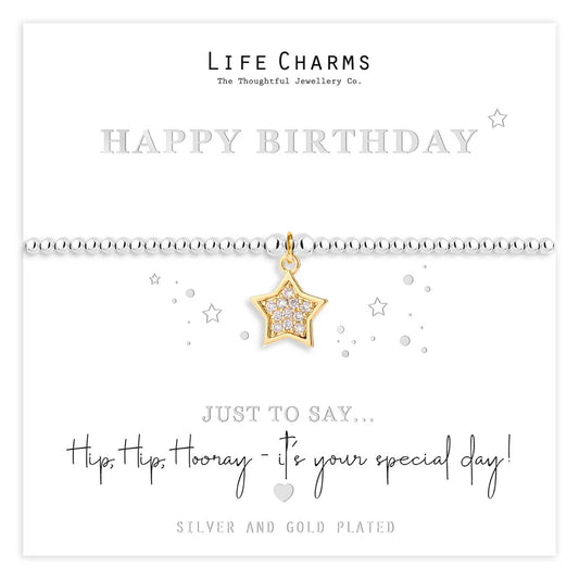 Bracelet - Happy Birthday, Hip Hip Hooray It's Your Special Day!