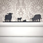 Highland Cow Family Group Door Topper