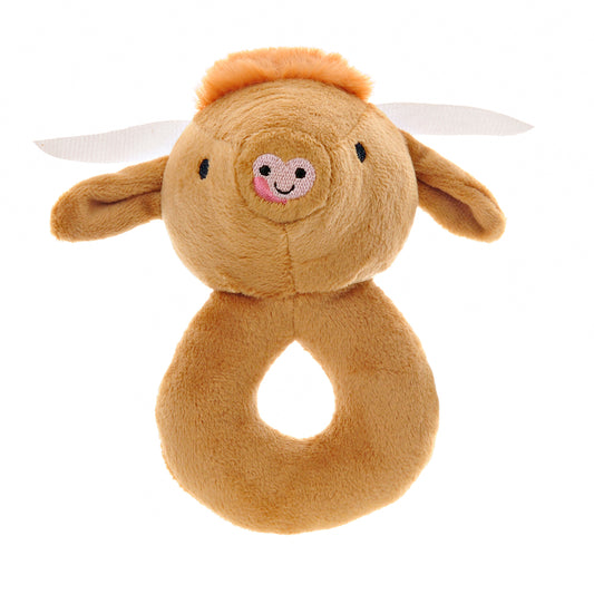 Highland Cow Plush  Rattle