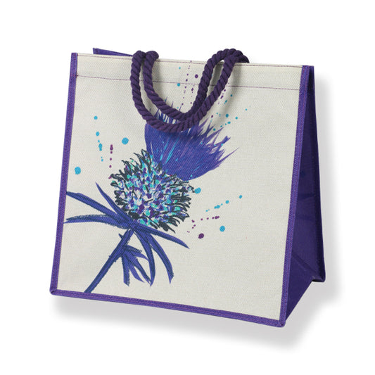 Bramble Thistle Jute bag