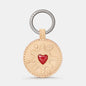 Jammie Dodger Leather Keyring