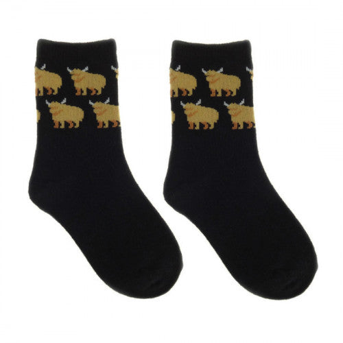 Kids Highland Cow Socks (2 Pack)