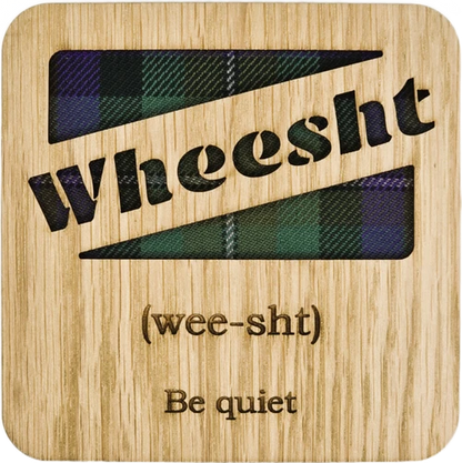 Wheesht Square Coaster